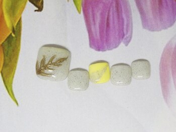 ネイルライフ(NailLife)/リーフ 夏 フット