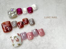 ルークネイル 恵比寿店(LUKE NAIL)/ゴージャスフットネイル　春夏