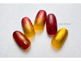 透け感カラーネイル