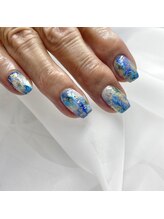 エイト(8)/インクアート　ブルー