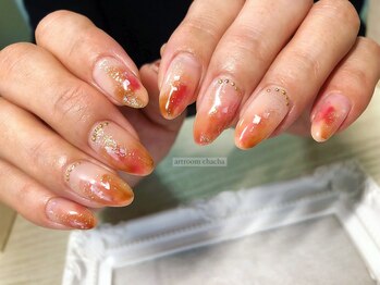 アートルーム チャチャ(artroom chacha)/オレンジネイル