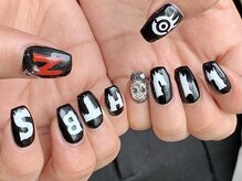 ネイルマフィア 渋谷(NAIL MAFIA)/手描きロゴネイル