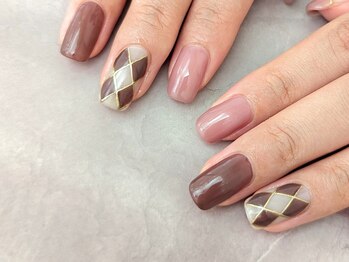 エムスラッシュ ネイル センター北店(M.SLASH)/パラジェル　秋色ネイル