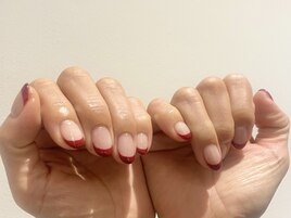 フレンチネイル★ボルドー