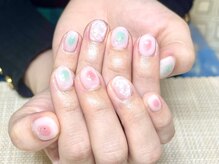 アンドミーネイル 蒲田(&me.nail)/純欲ネイル 春ネイル ピンク