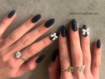 アンワインド ネイルアンドケア(unwind nails&care)/ワンカラー/リボンパーツ