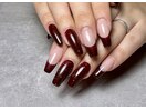 ボルドーフレンチネイル