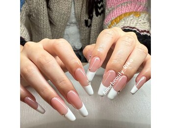 アモールビューティー 新宿店(Amor Beauty)/チップ長さだしフレンチネイル