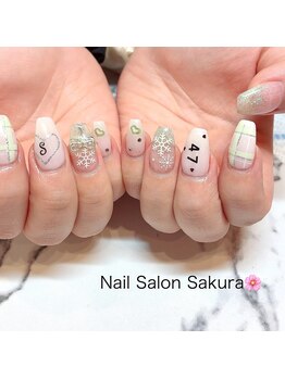 サクラ(Sakura)/【ジェルネイル】持ち込みアート