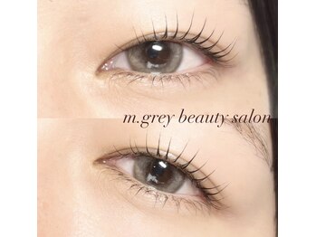 エムグレー(m.grey)の写真/《口コミ多数★》特許技術×多数のロッドで似合わせ提案◎すっぴんも自信が持てる垢抜け美まつげに☆
