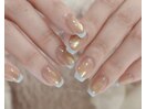 beige × light blue