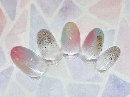 ぬりかけ　カラフル　キラキラ