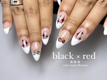 ボニー(Bonnie)/black × red