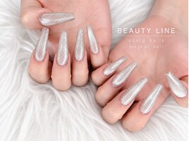 スカルプ×マグネットネイル