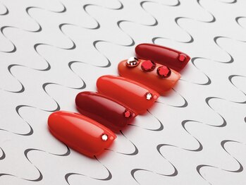 アデリー(ADELIAE)/単色カラー + ストーンアート