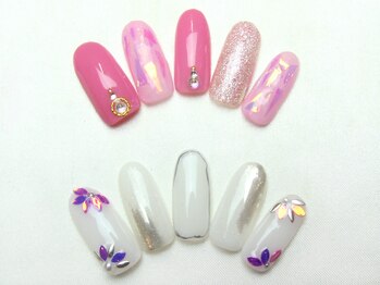 ユースタイル 新宿店(U-style)/ピンクオーロラネイル