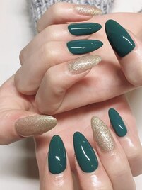 ワンカラー/秋冬ネイル/シンプル