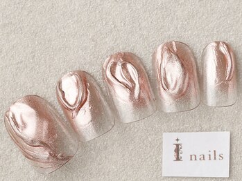 アイネイルズ 三宮店(I nails)/ピンクメタリック¥8000