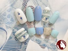 私のビューティー/爽やかボーダー☆手足お揃いで♪