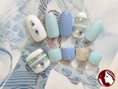 爽やかボーダー☆手足お揃いで♪