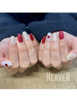 ネイルサロンヘヴン 国分店(Nail SaLoN Heaven)/バレンタインネイル