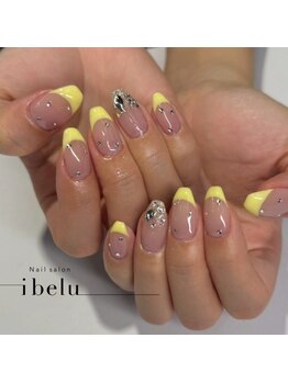 イベル 京橋店(ibelu)/イエローフレンチネイル