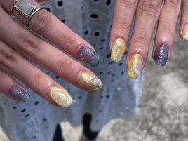 イエローニュアンスネイル