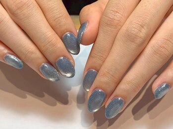 アイネイルズ 三宮店(I nails)/爽やかブルーマグ¥6800