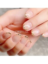 クリスタル(CRYSTAL)/ガラスフレンチ☆ゴールド