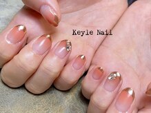 キールネイル(KeyleNail)/ミラーフレンチ￥12,000