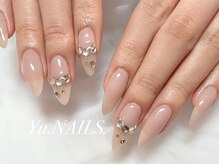 ユーネイルズ 恵比寿(Yu.NAILS.)/春ネイル◎美爪スワロデザイン