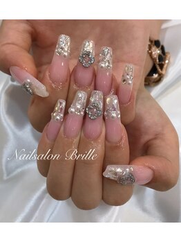エスフィーネイルサロン ブリーユ(Esfy nailsalon Brille)/ガラスフレンチ