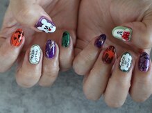 ネイル アトリエ コモード(nail atelier Comodo)/絵画ネイル [happyハロウィン]