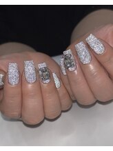 ホランイネイル(HORANGI NAIL)/フラッシュネイル＋パーツ追加