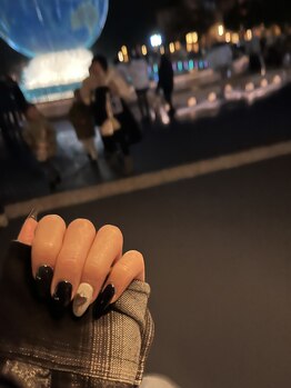 ネイルサロン エーナイン 旭川春光店/ワンカラー×マグアート