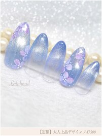 紫陽花ネイル