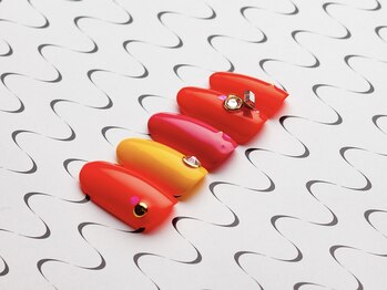 アデリー(ADELIAE)/【単色カラー】+ストーンアート