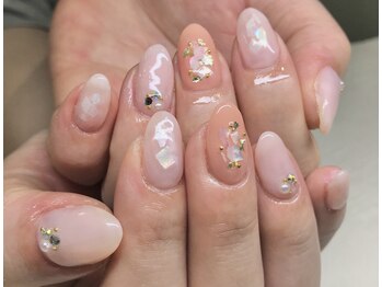 アトリエ エース(ACE)/ピンクのシンプル貝殻アート