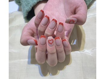 ネイルズ ララ(nails Lala)/ぷっくりハート