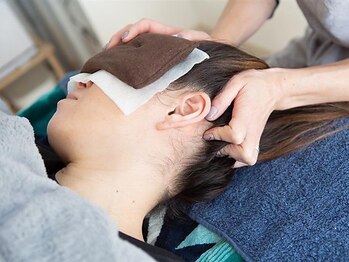 オーシャン(OCEAN)の写真/【極上のヘッドスパ体験♪】眼精疲労・頭痛・首肩コリを改善◎頭皮環境を整えて美髪へ導きます！