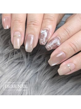ディアネイル(DEAR NAIL)の写真/【オトナ女性のお気に入りサロン】ワンカラー～やり放題メニュー迄◎得意のニュアンスデザイン多数ご用意♪