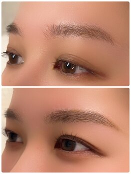 ミニョン(mignon)の写真/毛流れにお悩みの方には【ハリウッドブロウリフト￥4,900～】がオススメ★メイクのコツも伝授します◎