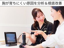 エムエムエム 表参道Luxeサロン(M.M.M)/専用機器で育乳の阻害因子分析