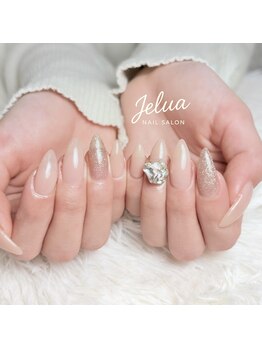 ジェルア(jelua)/ワンカラー×ストーンパーツ