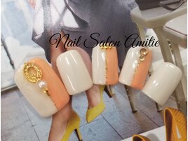 大人ビジューfootネイル
