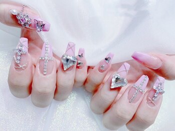 シーシーネイル 池袋店(CeCe Nail)の写真/デザイン持ち込みOK！やり放題コースで流行りのパーツも好きなだけ堪能して満足いく仕上がりに♪