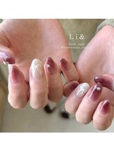 リアンド(Li&)/ぶどうニュアンスネイル