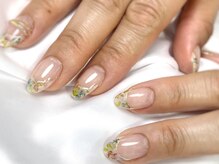 アトリエエル(atelier eL)/滲みフラワーフレンチ