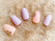 ネイルサロンアンドスクール アイビー(IVY)/ふんわりパープル