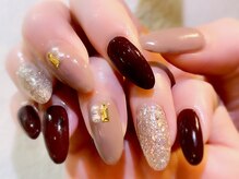シェル ネイル(Cher nail)/秋色ボルドー【Cher nail】
